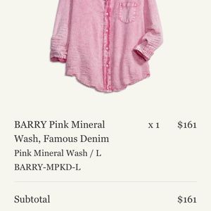 Frank & Eileen Barry Mineral Pink Shirt